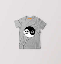Load image into Gallery viewer, alan walker marshmello Kids T-Shirt for Boy/Girl-Grey-Ektarfa.online
