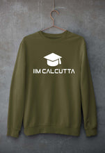 Load image into Gallery viewer, IIM C Calcutta Unisex Sweatshirt for Men/Women-S(40 Inches)-Olive Green-Ektarfa.online
