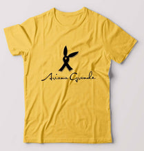 Load image into Gallery viewer, Ariana Grande T-Shirt for Men-S(38 Inches)-Golden Yellow-Ektarfa.online
