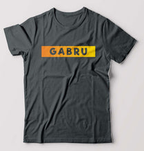 Load image into Gallery viewer, Gabru T-Shirt for Men-S(38 Inches)-Steel grey-Ektarfa.online
