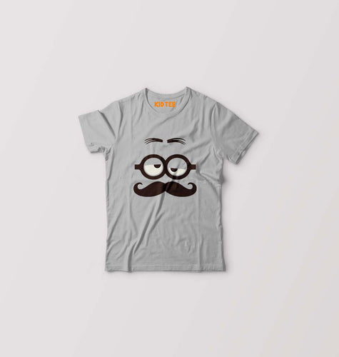 Minion Kids T-Shirt for Boy/Girl-Grey-Ektarfa.online