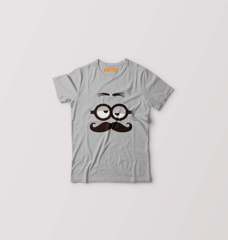 Minion Kids T-Shirt for Boy/Girl-Grey-Ektarfa.online