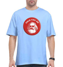 Load image into Gallery viewer, Karl Marx Oversized T-Shirt for Men-Baby Blue-Ektarfa.online
