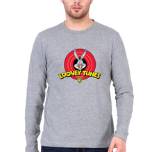 Load image into Gallery viewer, Looney Tunes Full Sleeves T-Shirt for Men-S(38 Inches)-Grey Melange-Ektarfa.online
