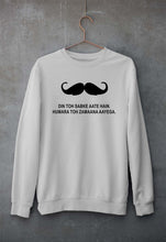 Load image into Gallery viewer, Mustache Unisex Sweatshirt for Men/Women-S(40 Inches)-Grey Melange-Ektarfa.online
