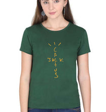 Load image into Gallery viewer, Cactus Jack Travis Scott T-Shirt for Women-XS(32 Inches)-Dark Green-Ektarfa.online
