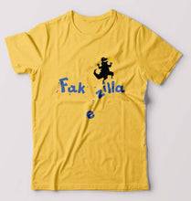 Load image into Gallery viewer, Godzilla T-Shirt for Men-S(38 Inches)-Golden Yellow-Ektarfa.online
