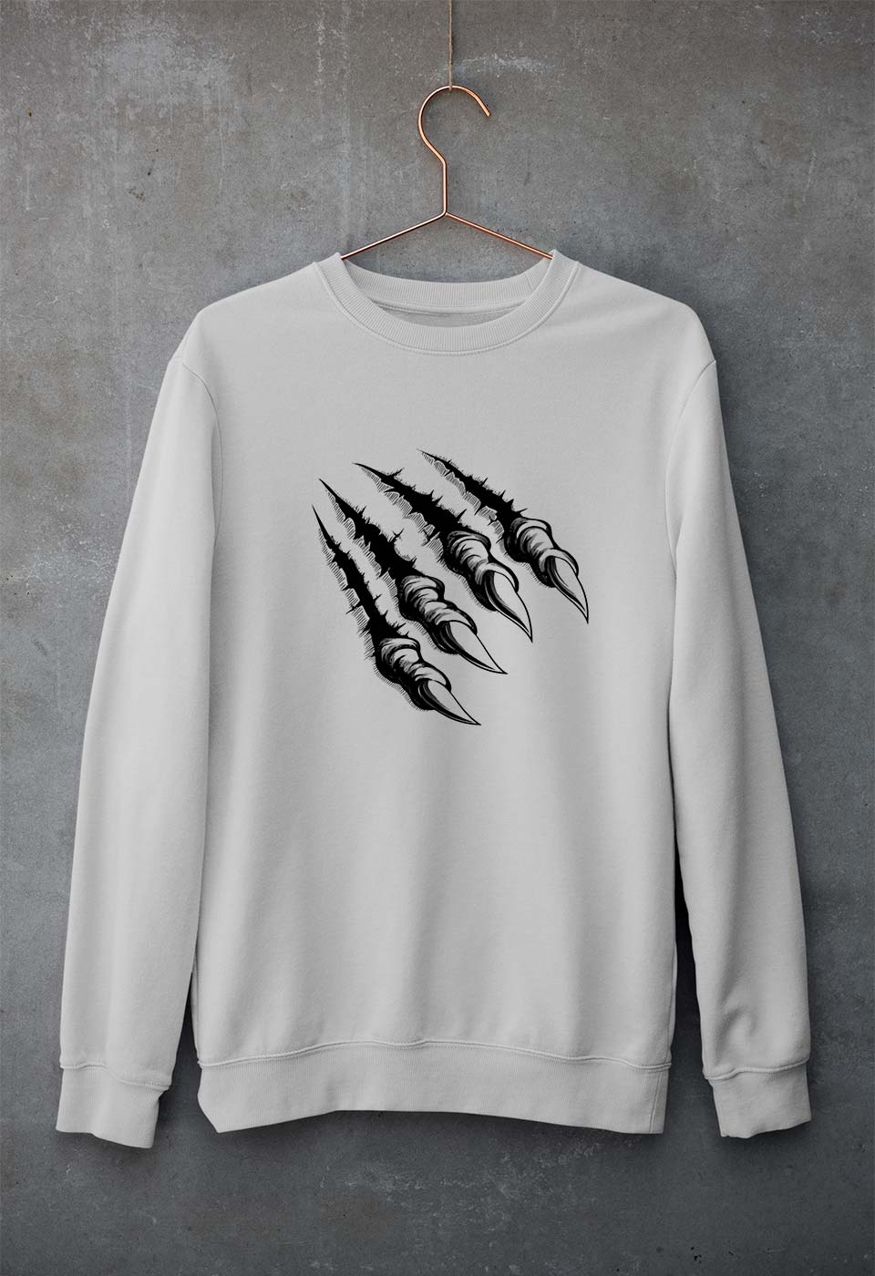 Monster Unisex Sweatshirt for Men/Women-S(40 Inches)-Grey Melange-Ektarfa.online