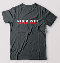 Load image into Gallery viewer, Fuck-Love You T-Shirt for Men-Steel grey-Ektarfa.online
