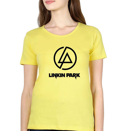 Linkin Park T-Shirt for Women-Yellow-Ektarfa.online