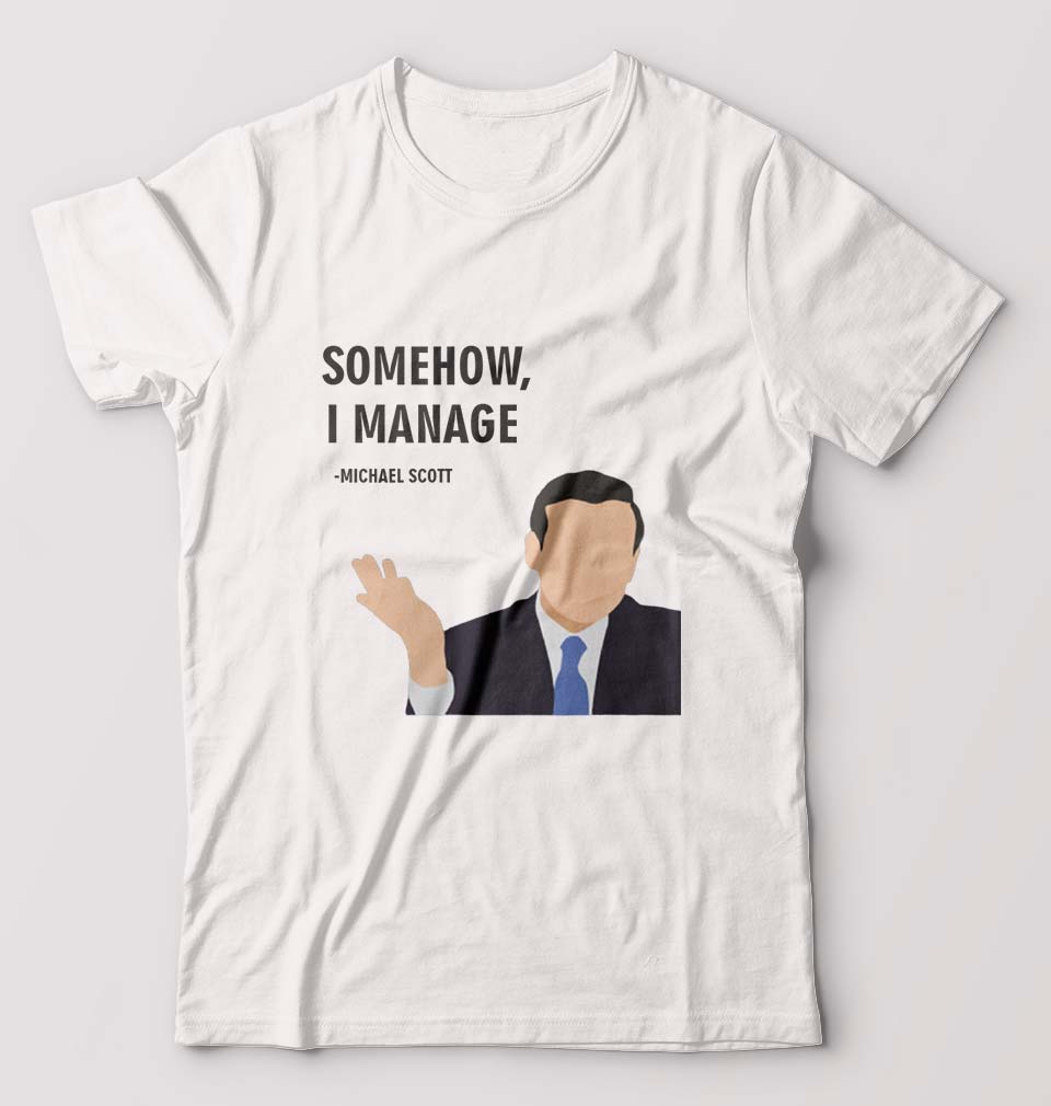 Michael Scott T-Shirt for Men-White-Ektarfa.online