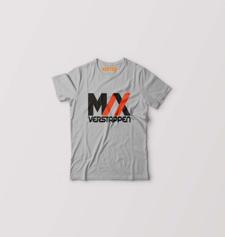 Max Verstappen Kids T-Shirt for Boy/Girl-0-1 Year(20 Inches)-Grey-Ektarfa.online