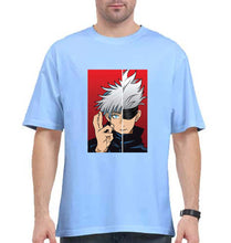 Load image into Gallery viewer, Sukuna Anime Oversized T-Shirt for Men-Baby Blue-Ektarfa.online
