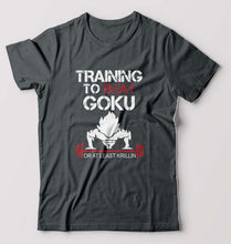 Load image into Gallery viewer, Goku Gym T-Shirt for Men-S(38 Inches)-Steel grey-Ektarfa.online
