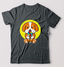 Load image into Gallery viewer, Puppy T-Shirt for Men-Steel grey-Ektarfa.online
