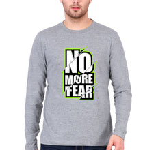 Load image into Gallery viewer, Fear Full Sleeves T-Shirt for Men-S(38 Inches)-Grey Melange-Ektarfa.online
