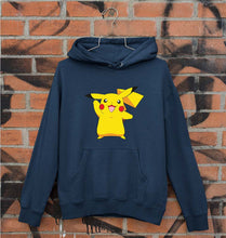 Load image into Gallery viewer, Pikachu Unisex Hoodie for Men/Women-S(40 Inches)-Navy Blue-Ektarfa.online
