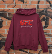Load image into Gallery viewer, UFC Unisex Hoodie for Men/Women-S(40 Inches)-Maroon-Ektarfa.online
