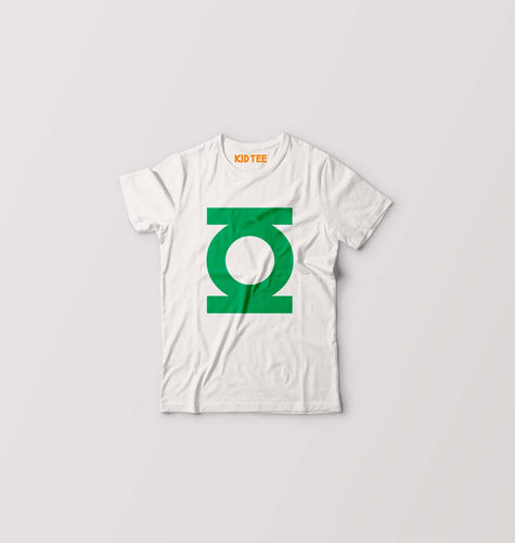 Green Lantern Superhero Kids T-Shirt for Boy/Girl-White-Ektarfa.online