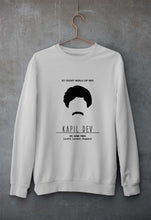 Load image into Gallery viewer, Kapil Dev Unisex Sweatshirt for Men/Women-S(40 Inches)-Grey Melange-Ektarfa.online

