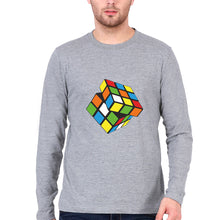 Load image into Gallery viewer, Rubik&#39;s Cube Full Sleeves T-Shirt for Men-Grey-Ektarfa.online
