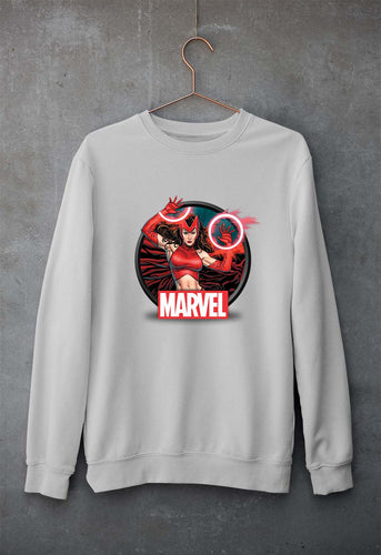 Scarlet Witch Wanda Unisex Sweatshirt for Men/Women-Grey Melange-Ektarfa.online