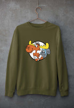 Load image into Gallery viewer, The Adventures of Rocky and Bullwinkle and Friends Unisex Sweatshirt for Men/Women-S(40 Inches)-Olive Green-Ektarfa.online
