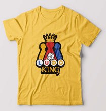 Load image into Gallery viewer, Ludo King T-Shirt for Men-S(38 Inches)-Golden Yellow-Ektarfa.online
