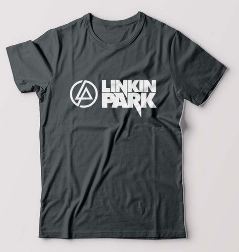 Linkin Park T-Shirt for Men-S(38 Inches)-Steel grey-Ektarfa.online