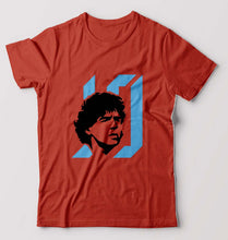 Load image into Gallery viewer, Diego Maradona T-Shirt for Men-Brick Red-Ektarfa.online
