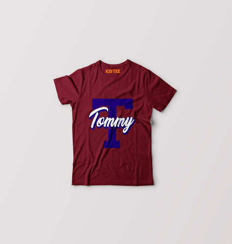 Varsity Tommy T-Shirt for Boy/Girl-Maroon-Ektarfa.online