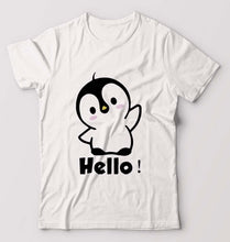 Load image into Gallery viewer, Penguin Hello T-Shirt for Men-White-Ektarfa.online
