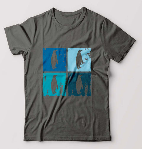 Penguins T-Shirt for Men-Steel grey-Ektarfa.online