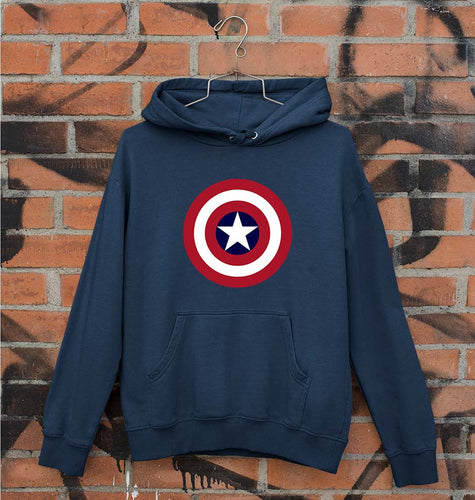 Captain America Unisex Hoodie for Men/Women-Navy Blue-Ektarfa.online