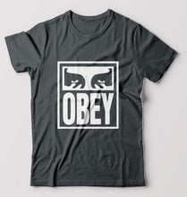 Load image into Gallery viewer, Obey T-Shirt for Men-S(38 Inches)-Steel grey-Ektarfa.online
