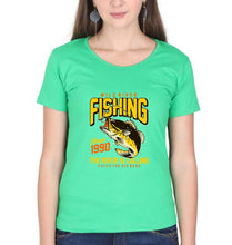 Load image into Gallery viewer, Fishing T-Shirt for Women-flag green-Ektarfa.online
