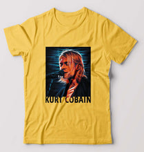 Load image into Gallery viewer, Kurt Cobain T-Shirt for Men-S(38 Inches)-Golden Yellow-Ektarfa.online
