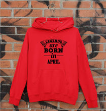 Load image into Gallery viewer, Legends are Born in April Unisex Hoodie for Men/Women-Red-Ektarfa.online
