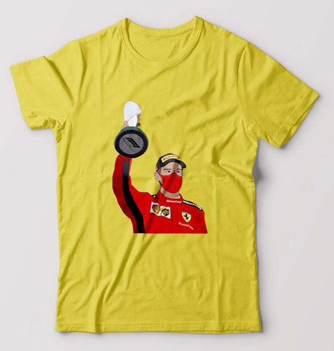 Sebastian Vettel F1 T-Shirt for Men-Yellow-Ektarfa.online