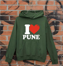 Load image into Gallery viewer, I Love Pune Unisex Hoodie for Men/Women-Dark Green-Ektarfa.online
