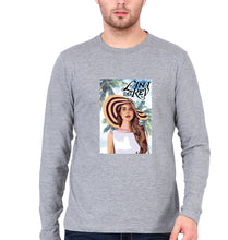 Load image into Gallery viewer, Lana Del Rey Full Sleeves T-Shirt for Men-S(38 Inches)-Grey Melange-Ektarfa.online
