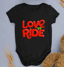 Load image into Gallery viewer, Love to Ride Kids Romper For Baby Boy/Girl-0-5 Months(18 Inches)-Black-Ektarfa.online
