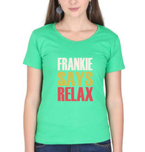 Load image into Gallery viewer, Frankie Says Relax Friends T-Shirt for Women-XS(32 Inches)-flag green-Ektarfa.online
