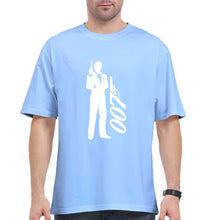 Load image into Gallery viewer, James Bond (007) Oversized T-Shirt for Men-Baby Blue-Ektarfa.online
