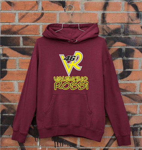 Valentino Rossi(VR 46) Unisex Hoodie for Men/Women-Maroon-Ektarfa.online