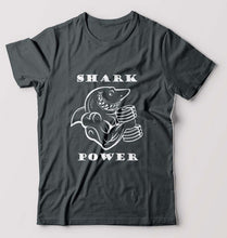 Load image into Gallery viewer, Gym Shark Power T-Shirt for Men-S(38 Inches)-Steel grey-Ektarfa.online
