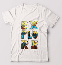 Load image into Gallery viewer, Explore Travel Adventure T-Shirt for Men-White-Ektarfa.online
