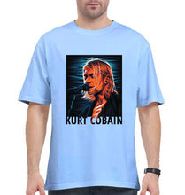 Load image into Gallery viewer, Kurt Cobain Oversized T-Shirt for Men-Baby Blue-Ektarfa.online
