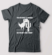 Load image into Gallery viewer, Internet T-Shirt for Men-Steel grey-Ektarfa.online

