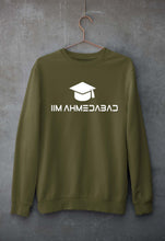 Load image into Gallery viewer, IIM A Ahmedabad Unisex Sweatshirt for Men/Women-S(40 Inches)-Olive Green-Ektarfa.online
